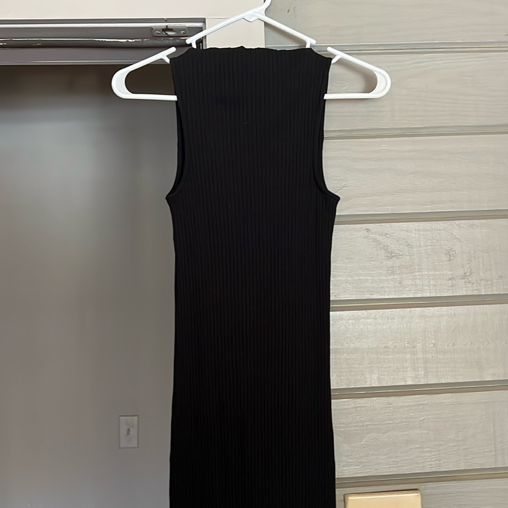zara black dress